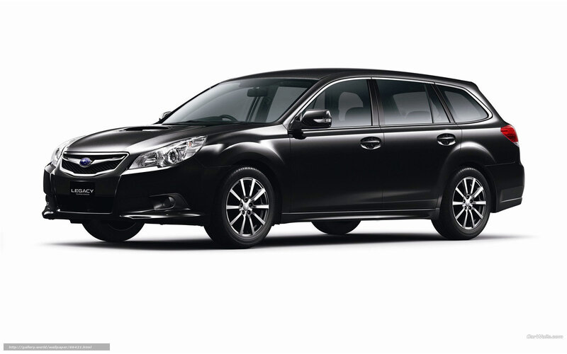 black subaru legacy station wagon