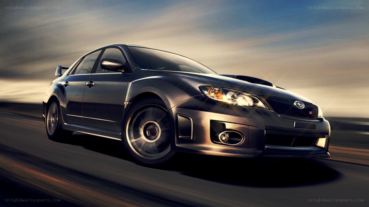 black subaru on a road