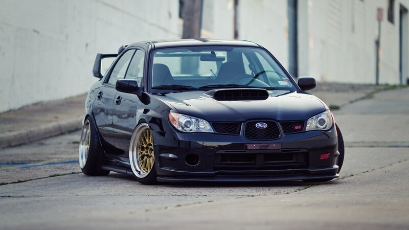 Black Subaru Sti Car — Calm