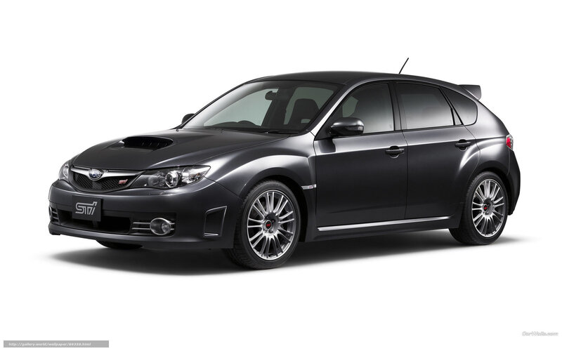 Black Subaru Sti Hatchback — Neutral