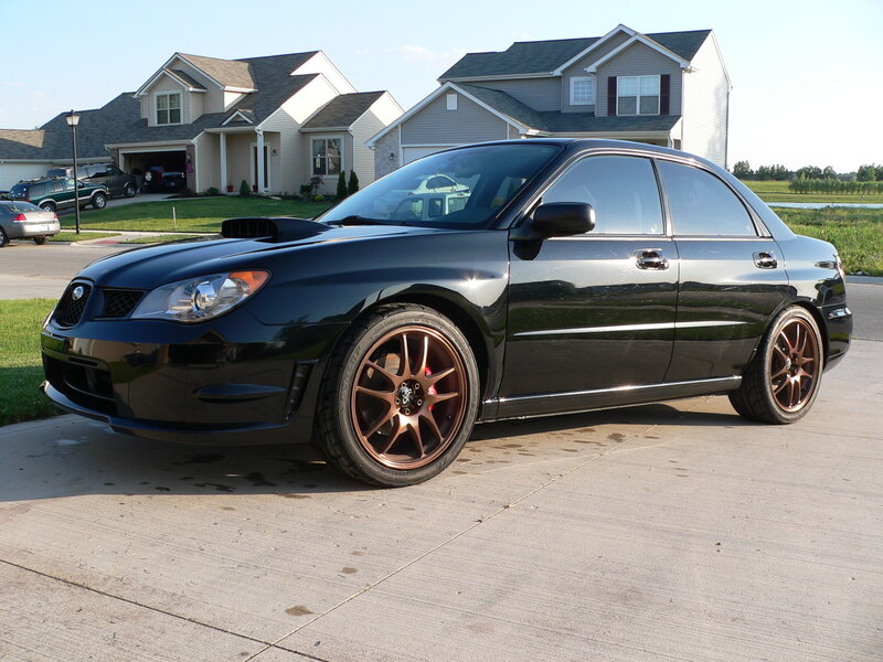 black subaru wrx sedan