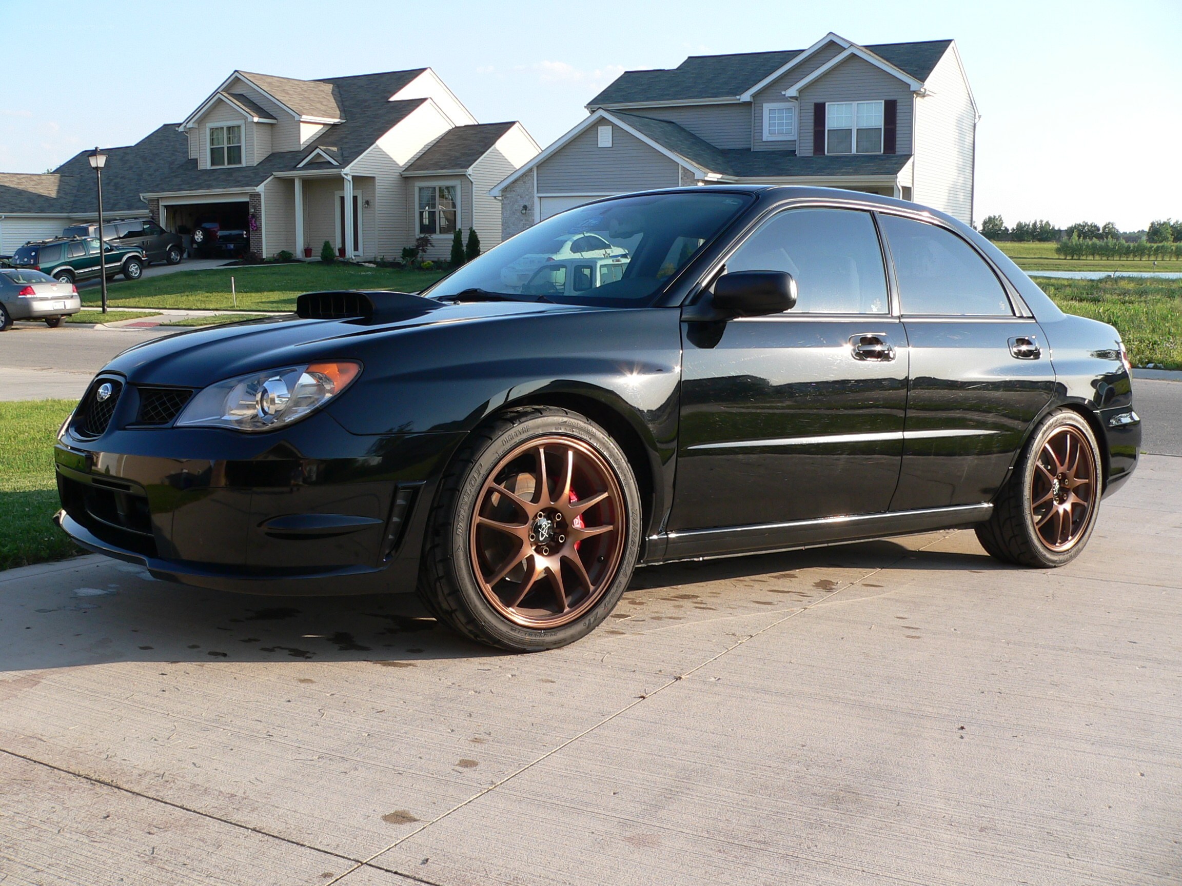 black subaru wrx sedan
