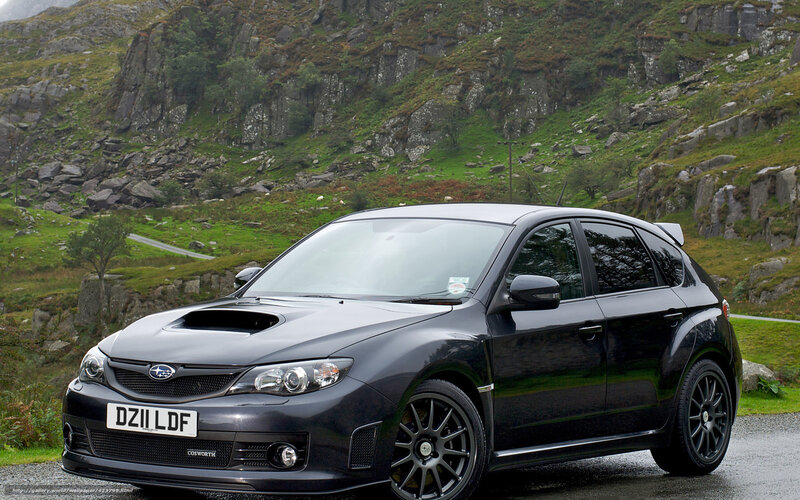 Black Subaru Wrx Sti — Dramatic, Photograph, Car