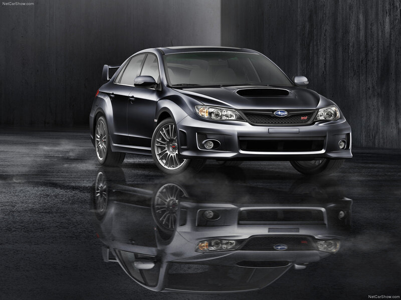 Black Subaru Wrx Sti — Dramatic