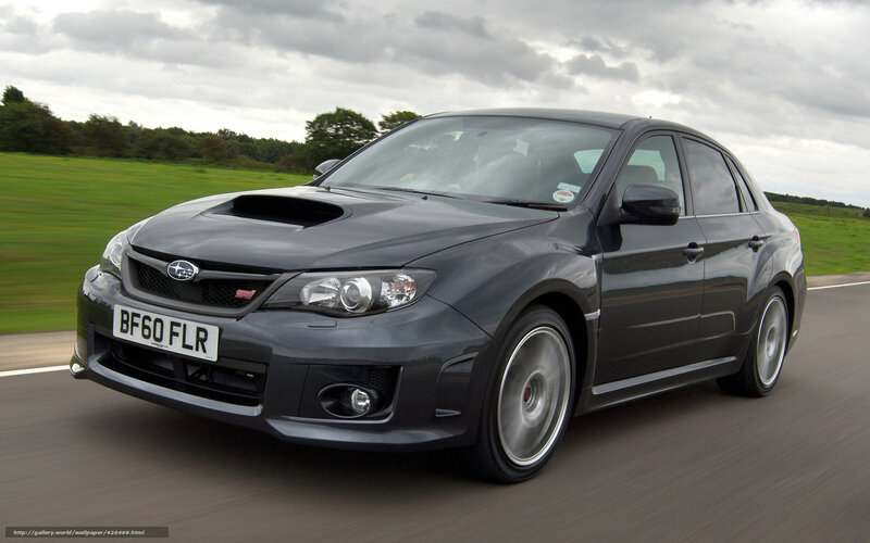 Black Subaru Wrx Sti — Gray, Dynamic