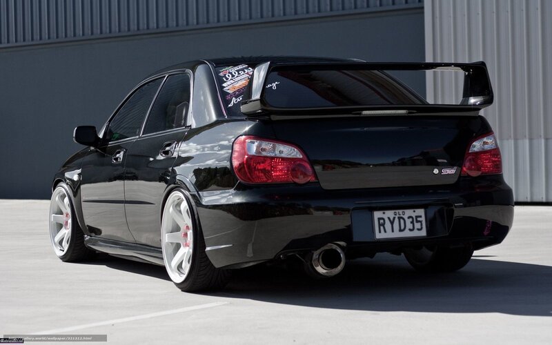 Black Subaru Wrx Sti — Neutral, Afternoon