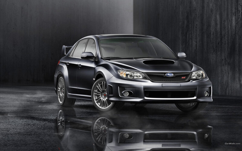 Black Subaru WRX STI sedan