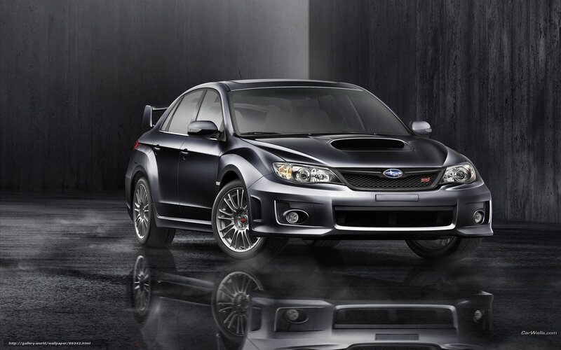 Black Subaru WRX STI sedan