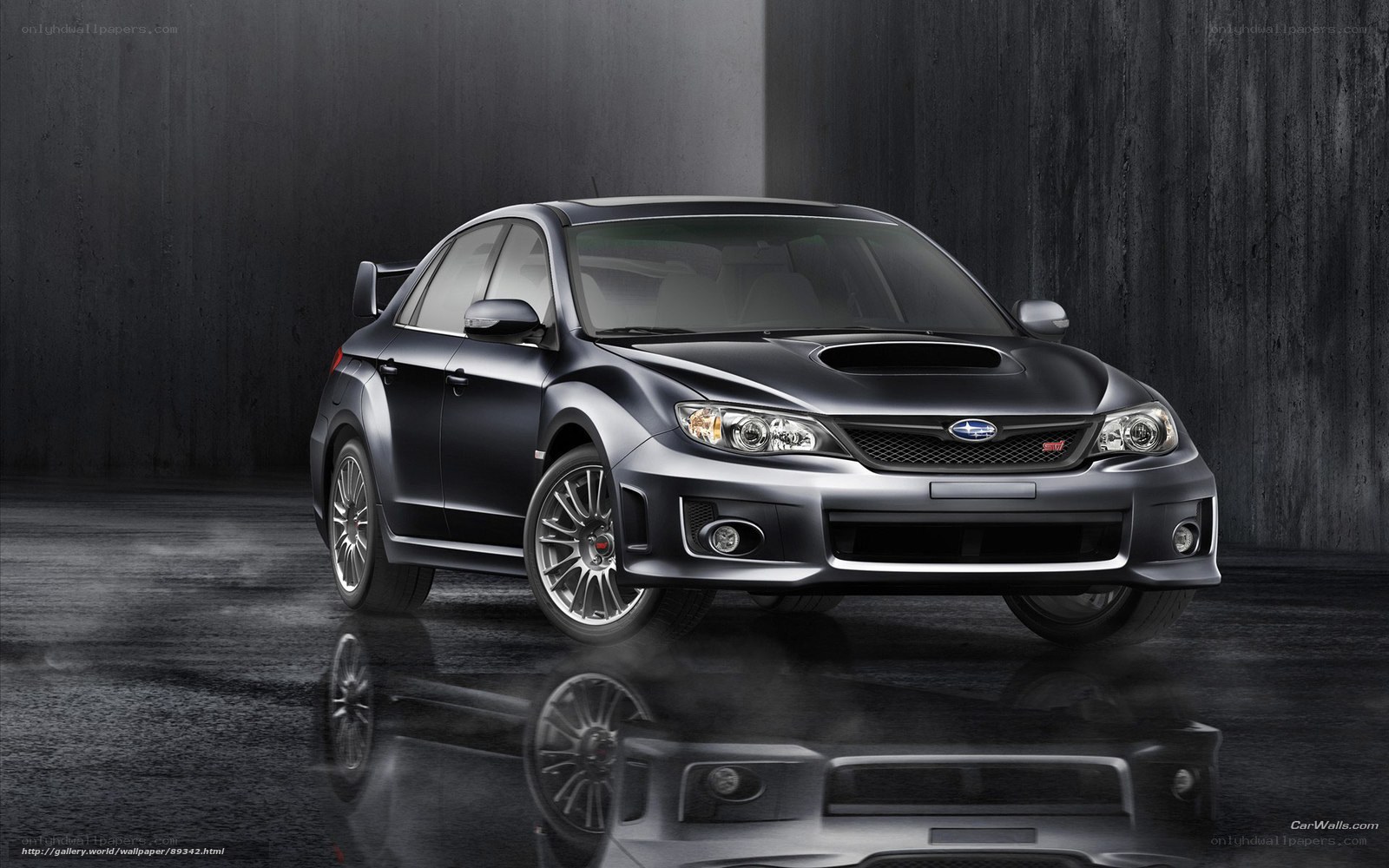 Black Subaru WRX STI sedan