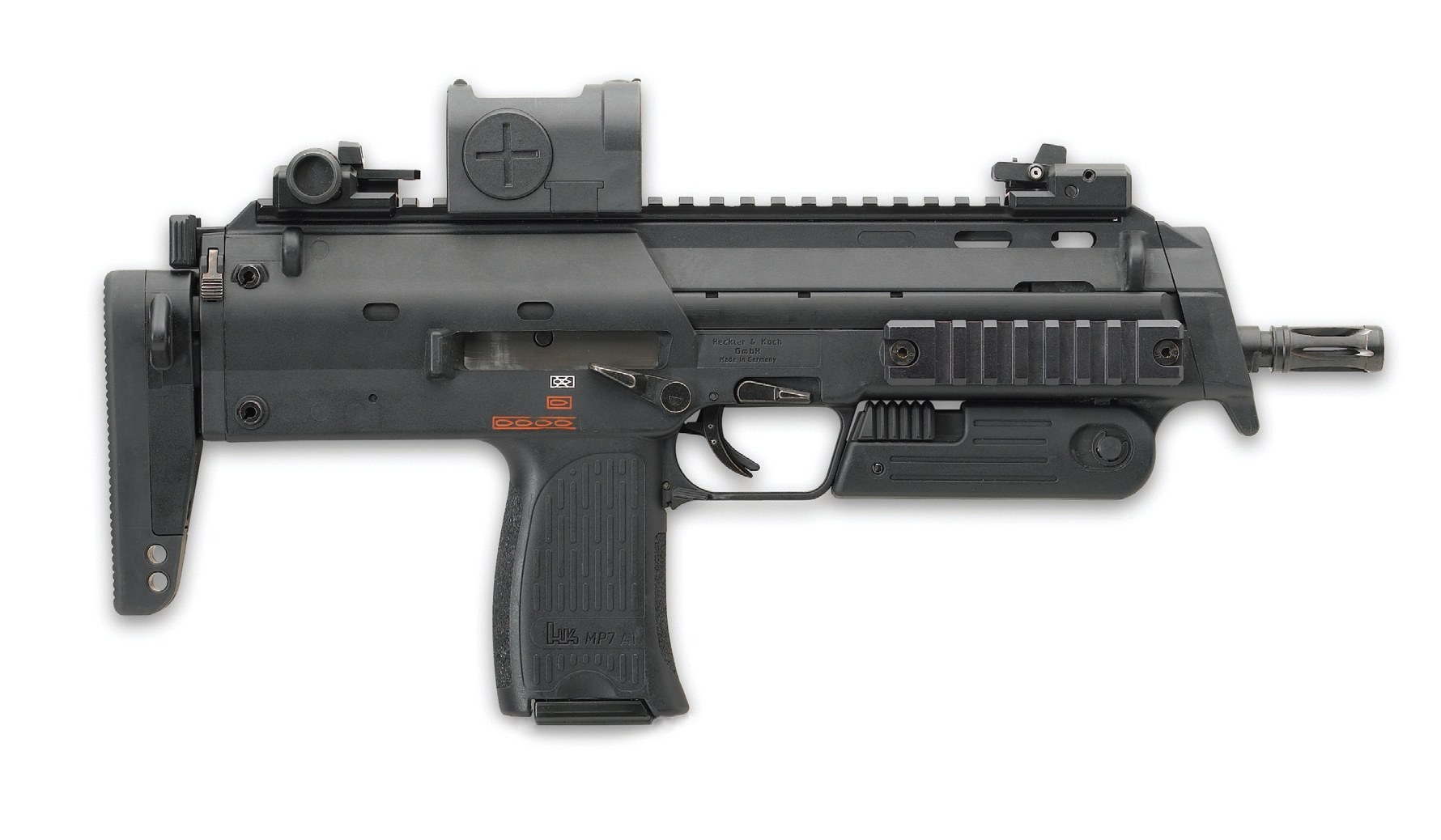 Black submachine gun