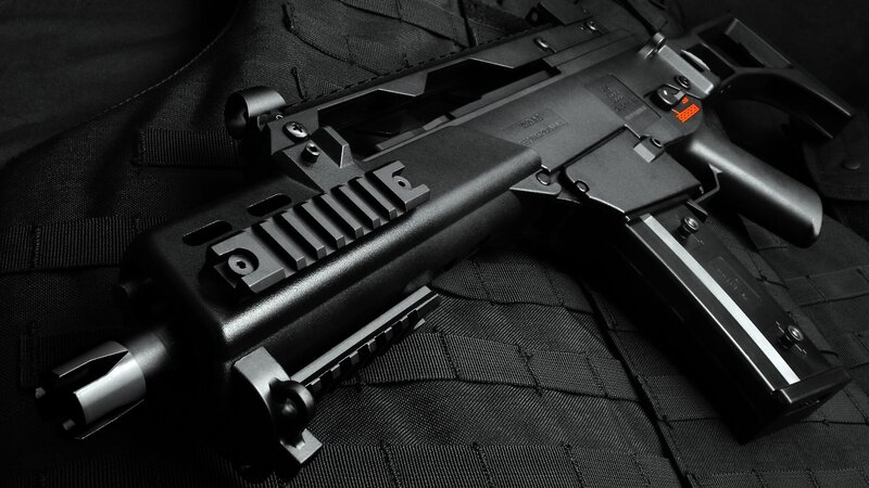 Black Submachine Gun — Dramatic, Photograph