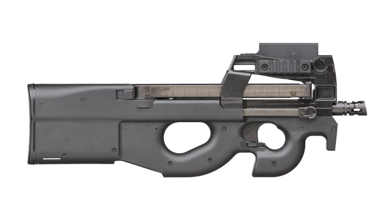 Black Submachine Gun — Neutral, Photograph, Magazine, Stock