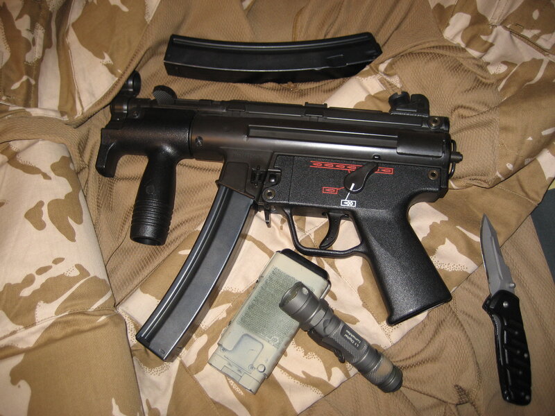 Black Submachine Gun — Neutral, Photograph, Magazine