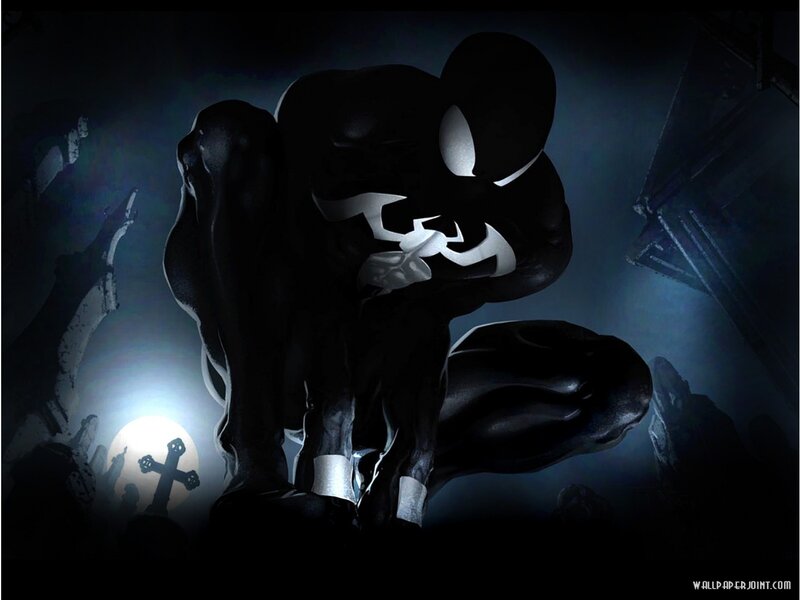 Black-suited Spider-man — Black, Dramatic