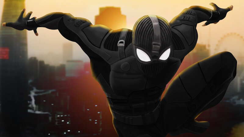 Black-suited Spider-man — Black