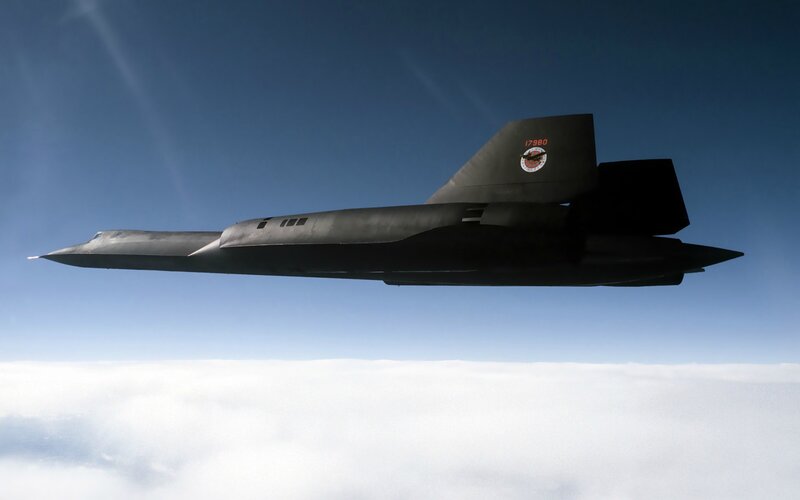 Black Supersonic Jet — Blue, Serene