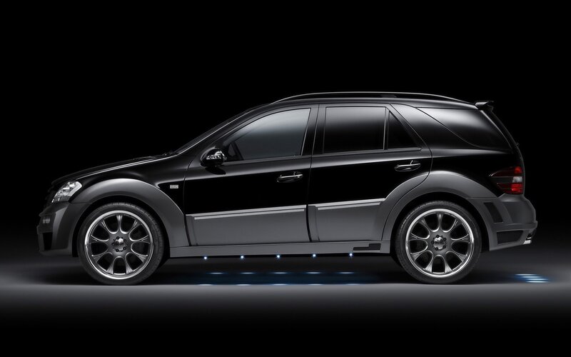 Black SUV — Dramatic