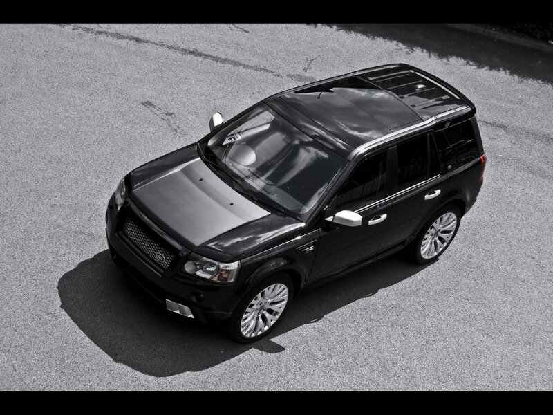 black suv from above