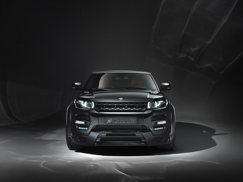 Black SUV Front View — Dramatic, Photograph