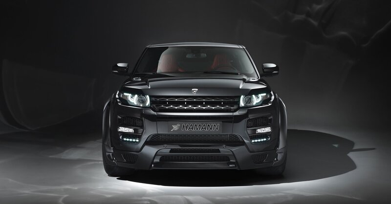 Black SUV Front View — Dramatic