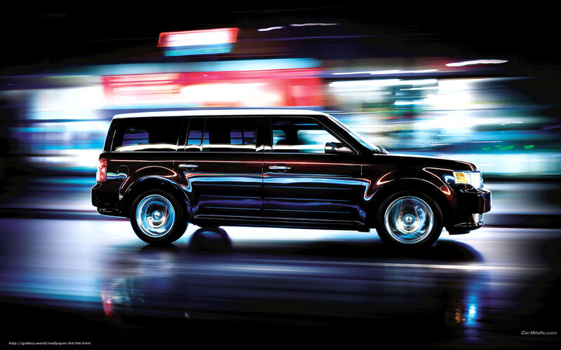 Black SUV in Motion — Dynamic