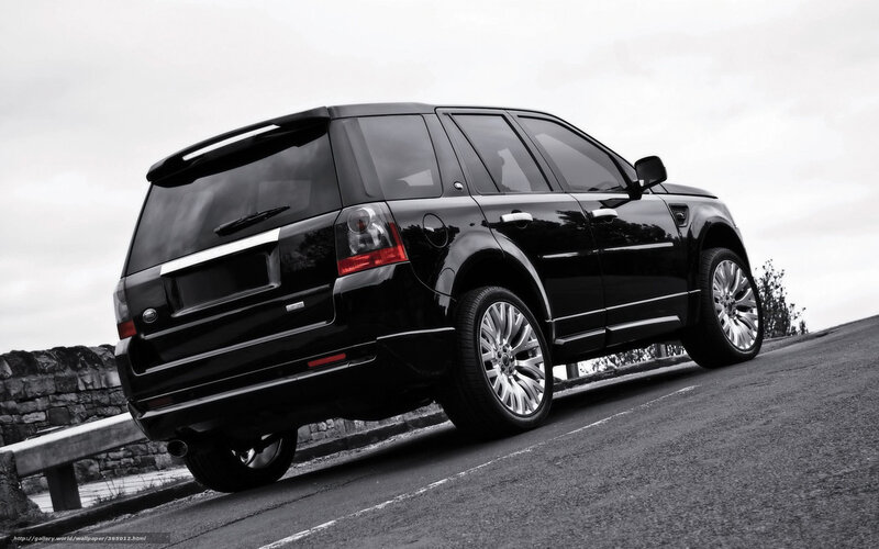 Black SUV on Road — Dramatic