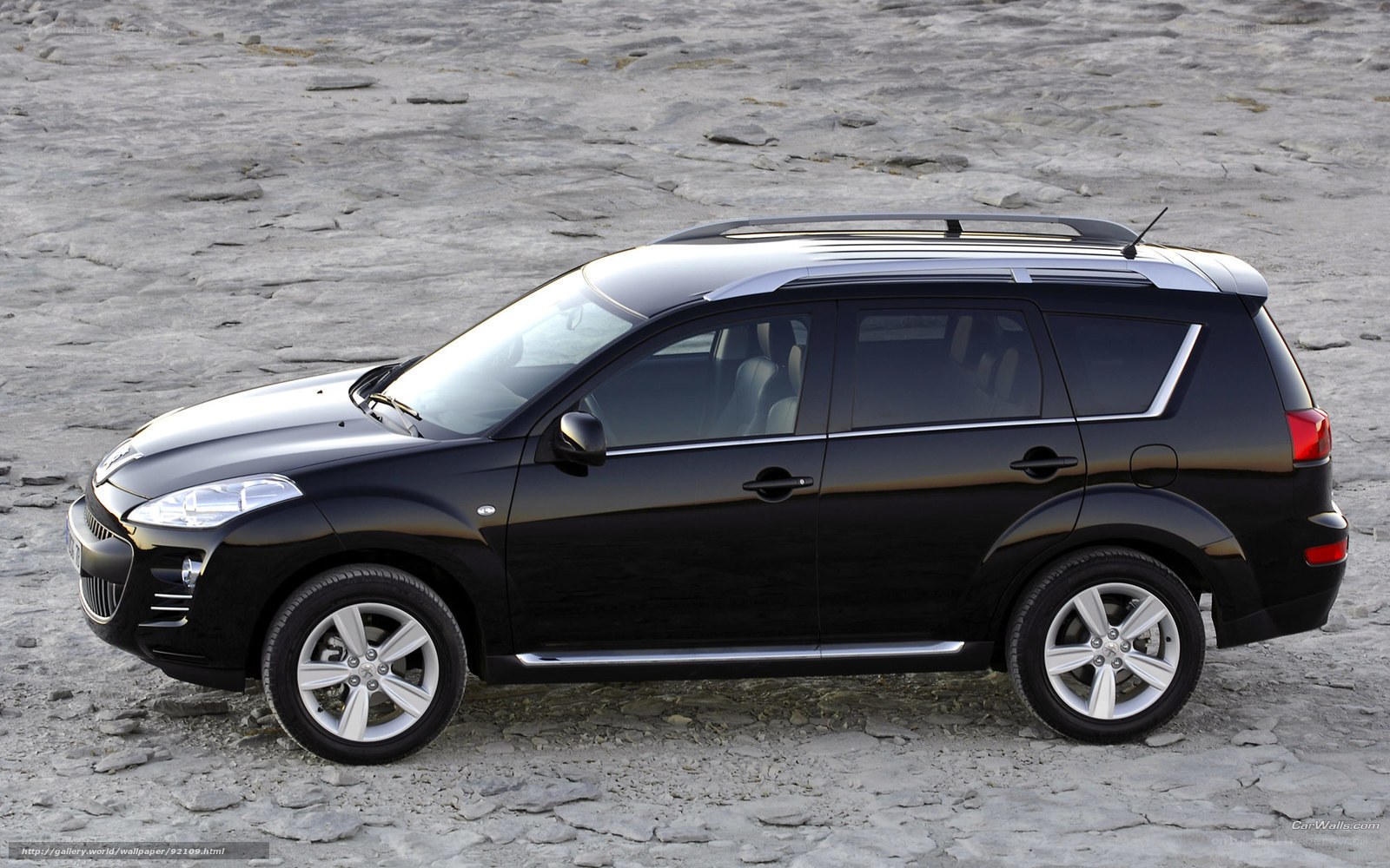 black suv on rocky terrain