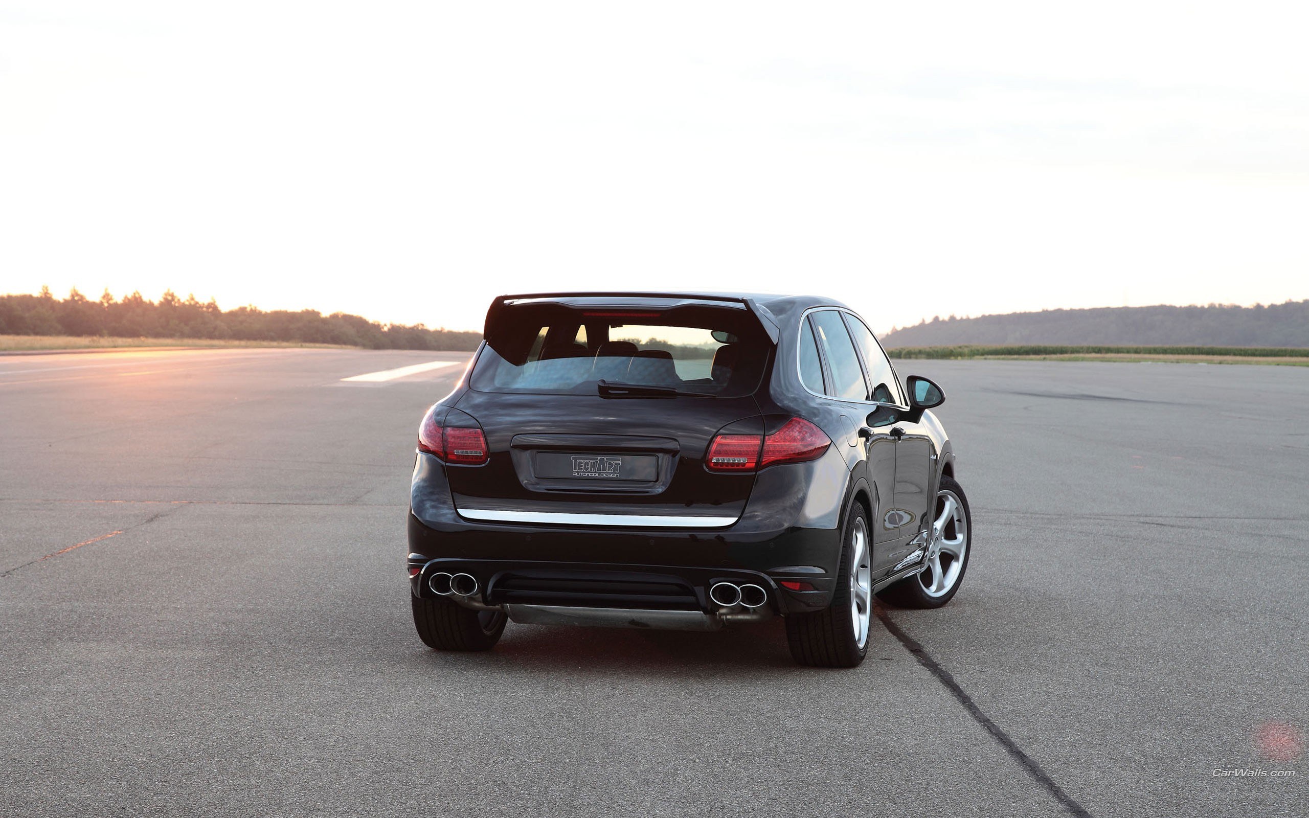 black suv on tarmac