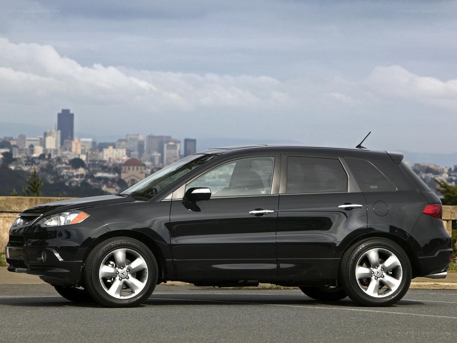 black suv with city view