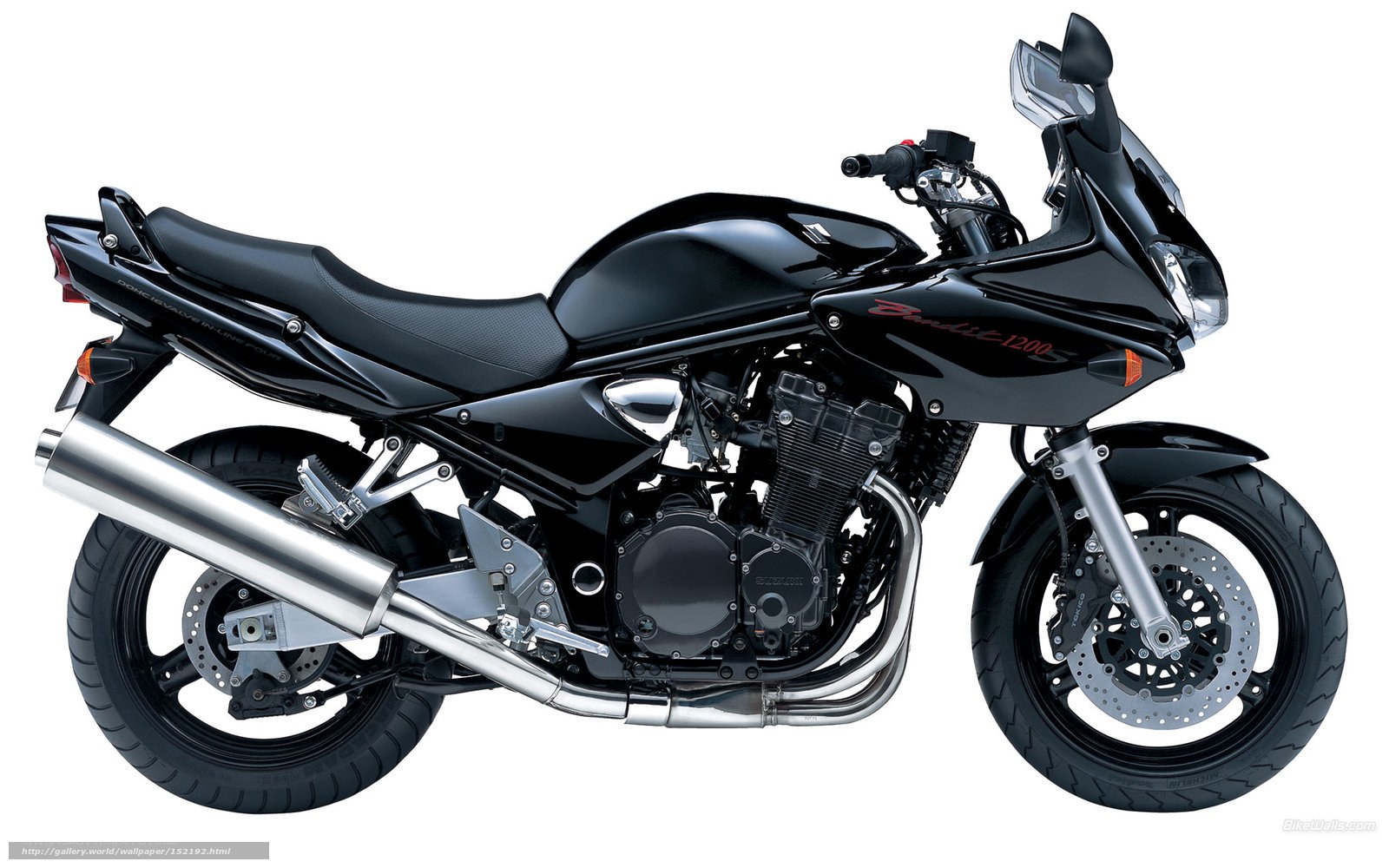 Black Suzuki Bandit 1200 motorcycle