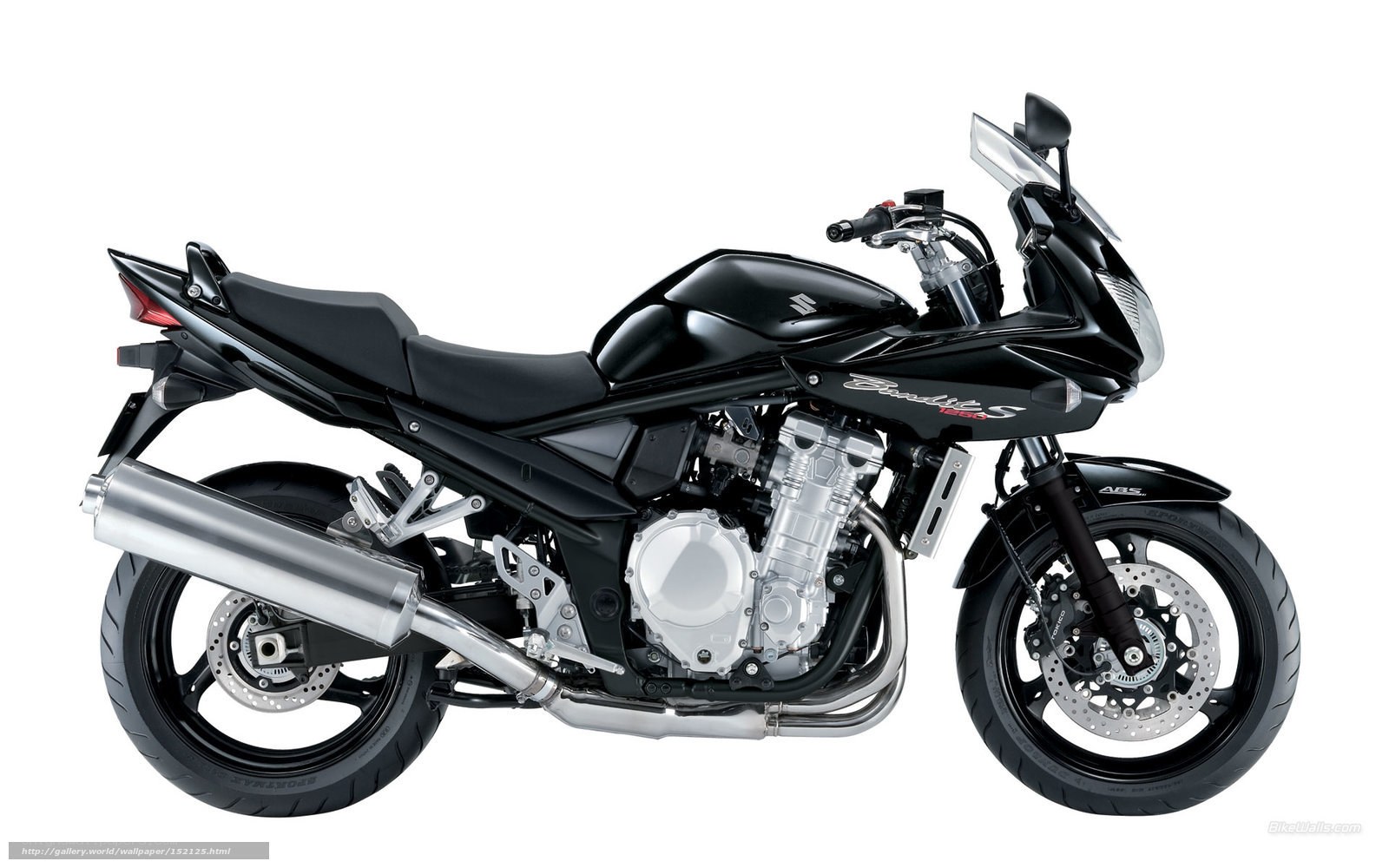 Black Suzuki Bandit 1250 motorcycle