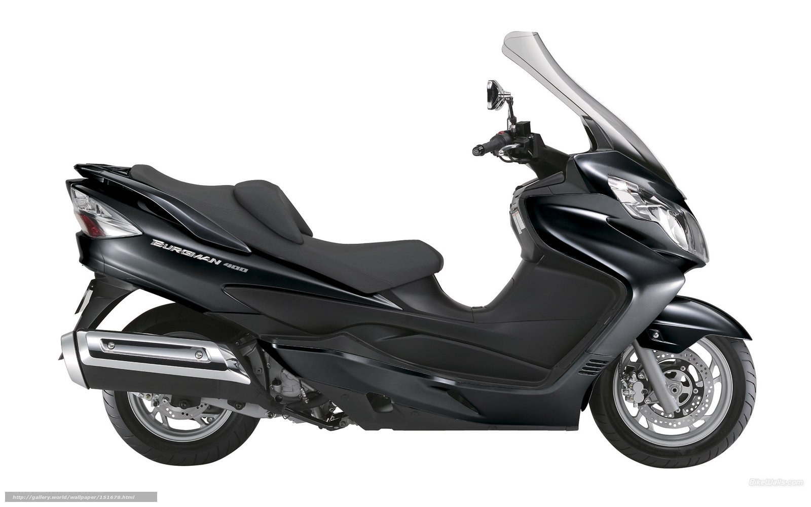 Black Suzuki Burgman 400 scooter