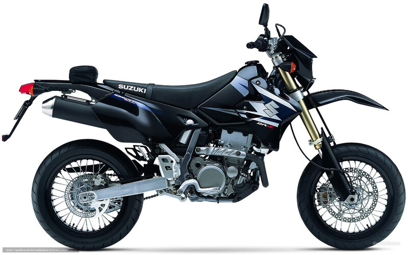 Black Suzuki DR-Z Motorcycle