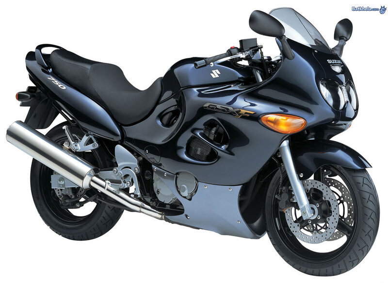 Black Suzuki GSX-F Motorcycle