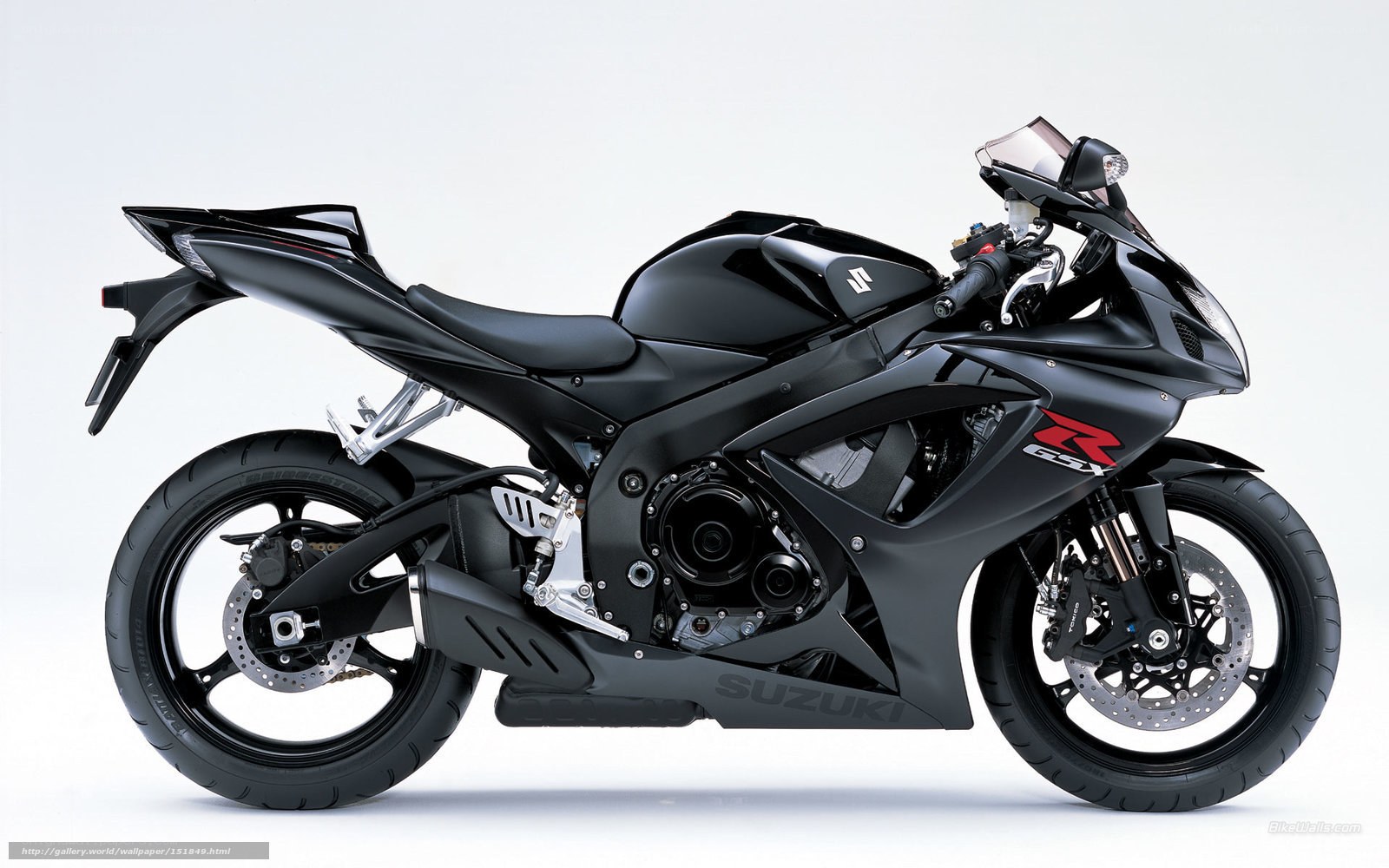 Black Suzuki GSX-R motorcycle