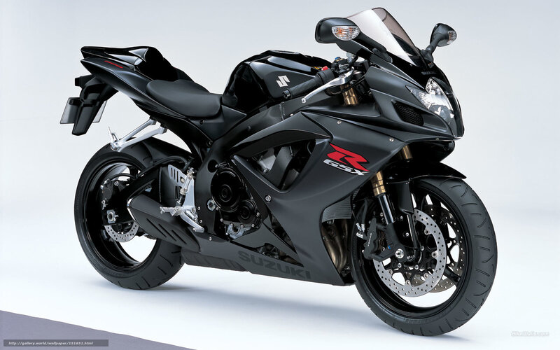Black Suzuki GSX-R motorcycle
