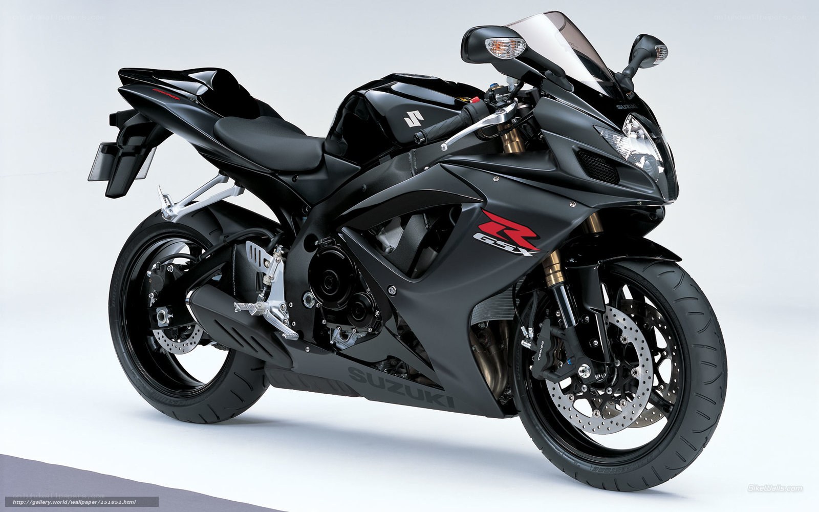 Black Suzuki GSX-R motorcycle