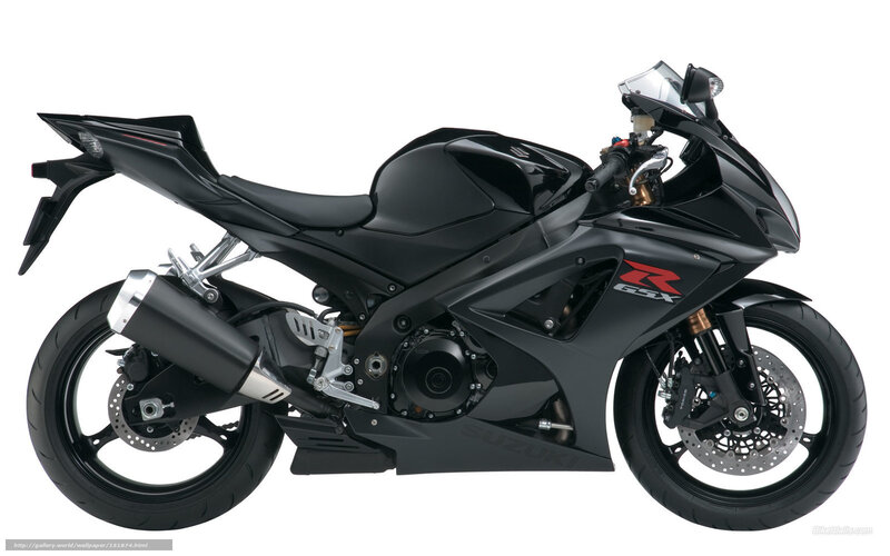 black suzuki gsx-r motorcycle