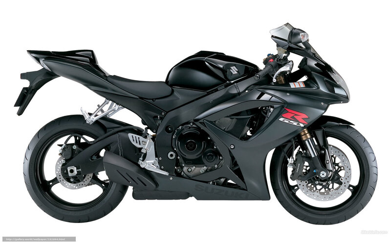Black Suzuki GSX-R motorcycle