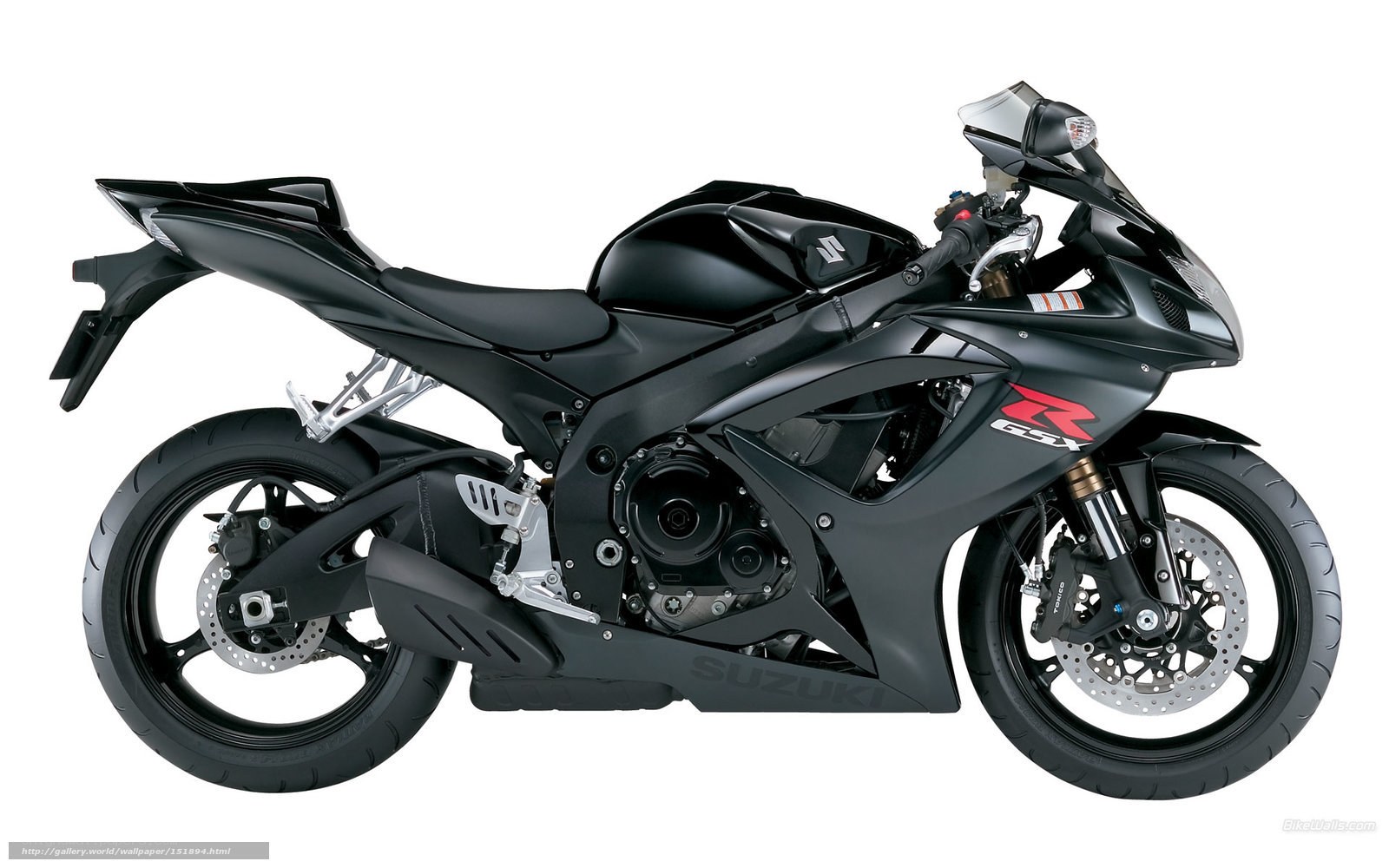 Black Suzuki GSX-R motorcycle