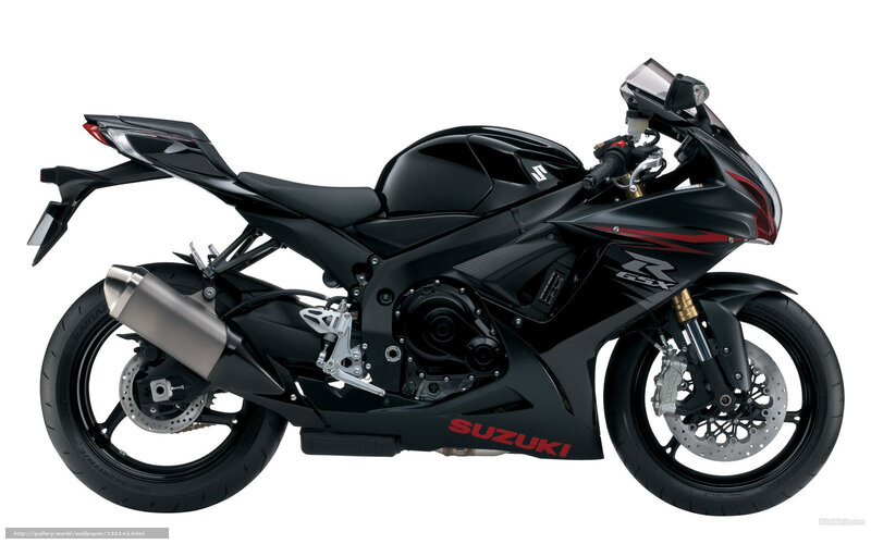 Black Suzuki GSX-R motorcycle