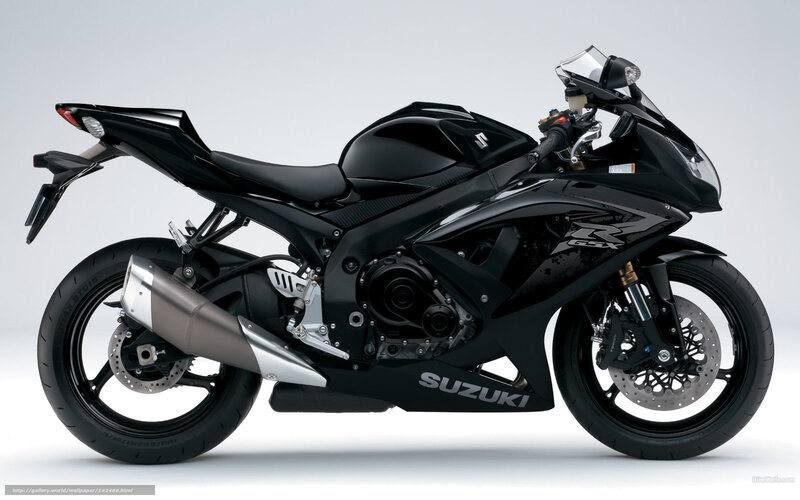 Black Suzuki GSX-R motorcycle