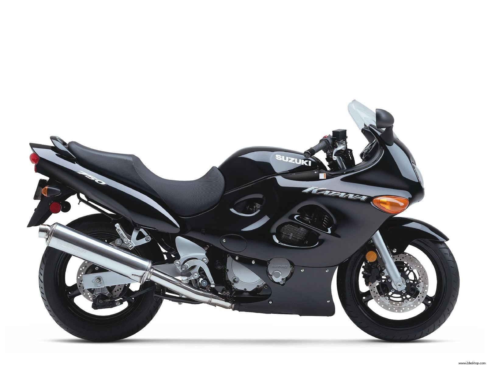 Black Suzuki Katana motorcycle