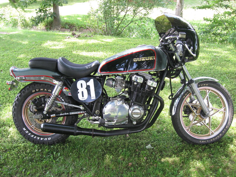 Black Suzuki Motorcycle — Green