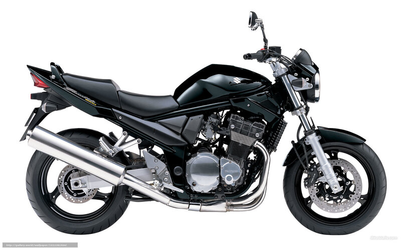 Black Suzuki Motorcycle — Neutral, Photograph, Exhaust Pipe, Disc Brakes, Seat