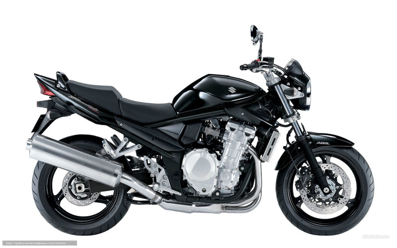Black Suzuki Motorcycle — Neutral, Photograph, Exhaust Pipe, Disc Brakes
