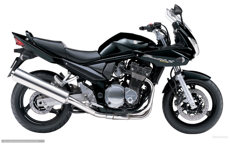 Black Suzuki Motorcycle — Neutral, Photograph, Exhaust Pipe, Windshield