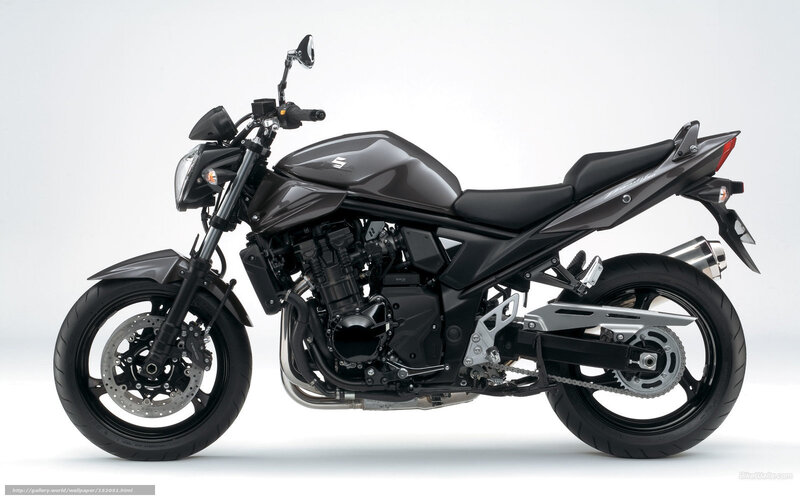 Black Suzuki Motorcycle — Neutral, Photograph, Headlight