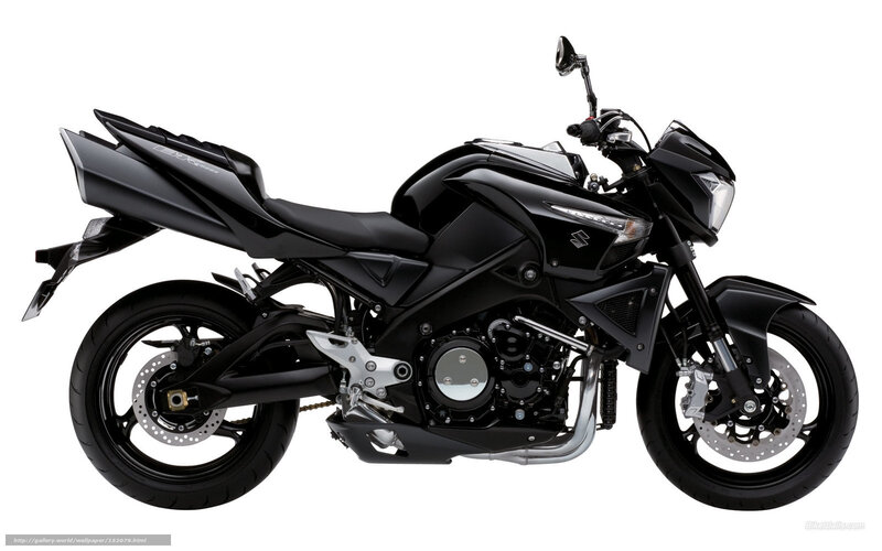 Black Suzuki Motorcycle — Neutral, Photograph, Seat