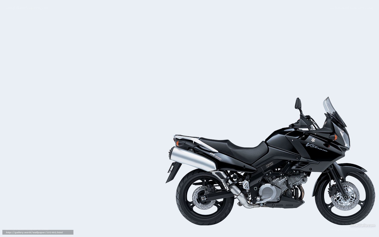 Black Suzuki V-Strom motorcycle